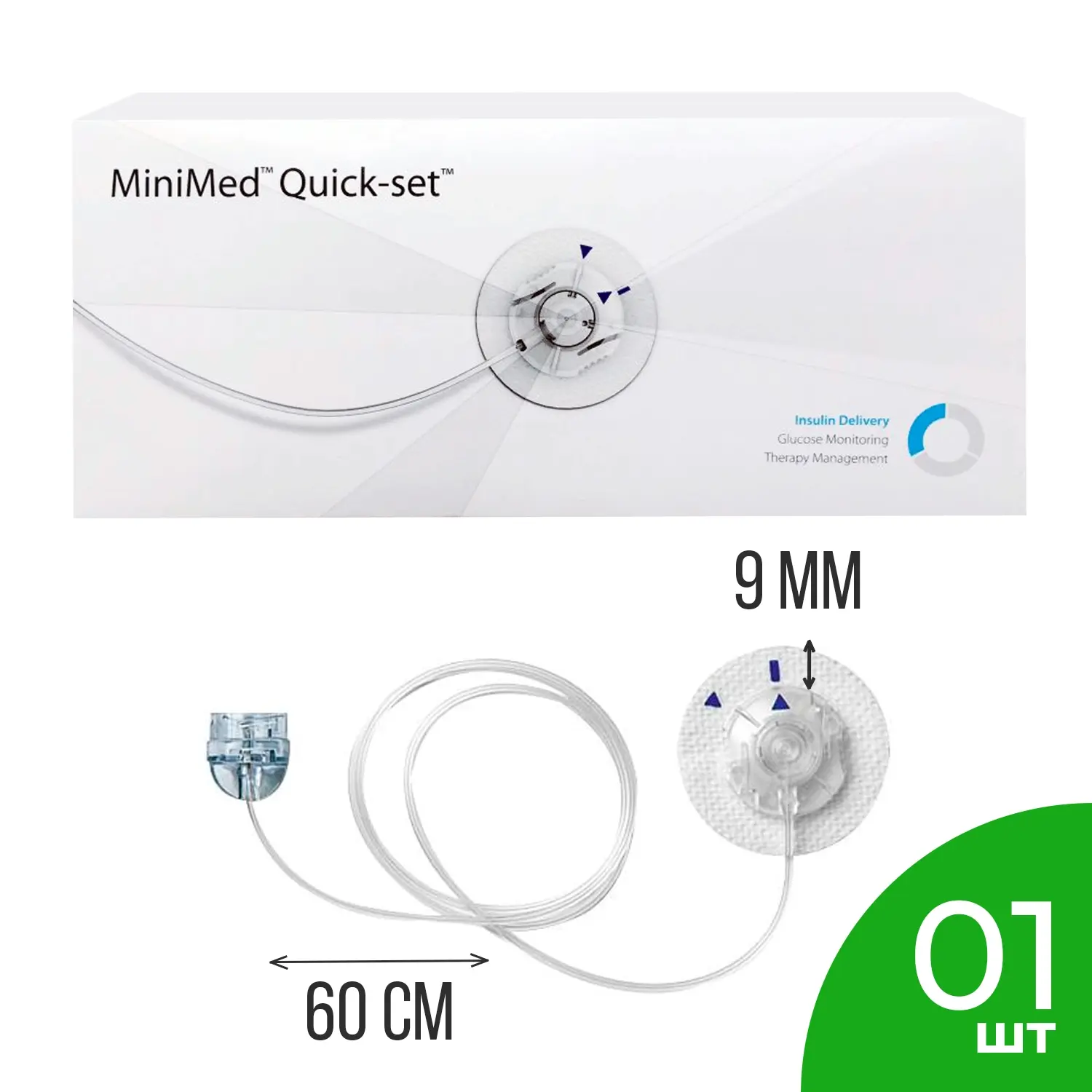 Катетер Quick-Set / Квик-Сет, 9/60 (MMT- 397А), 1 шт.
