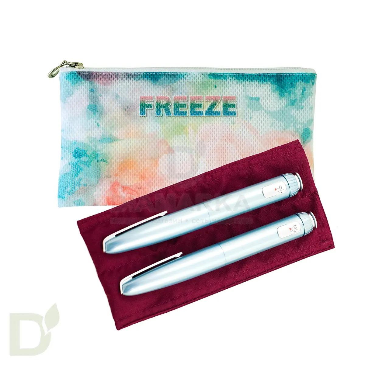 Термочехол для хранения 2 шприц-ручек FREEZE Duo Нежный ( размер 105*190 мм)