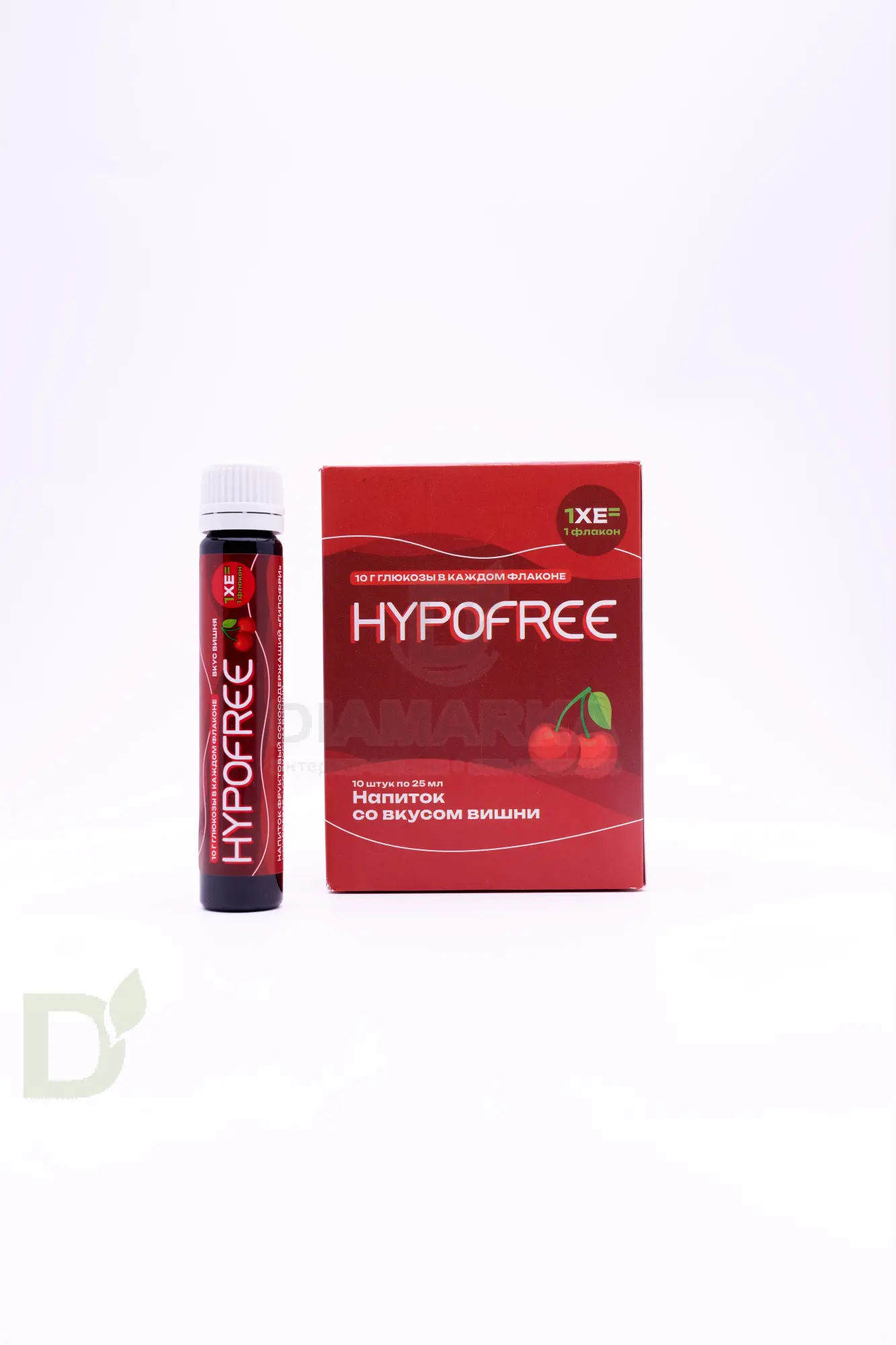 Напиток фруктовый HYPOFREE,(1ХЕ) Вишня, упак. 10 туб