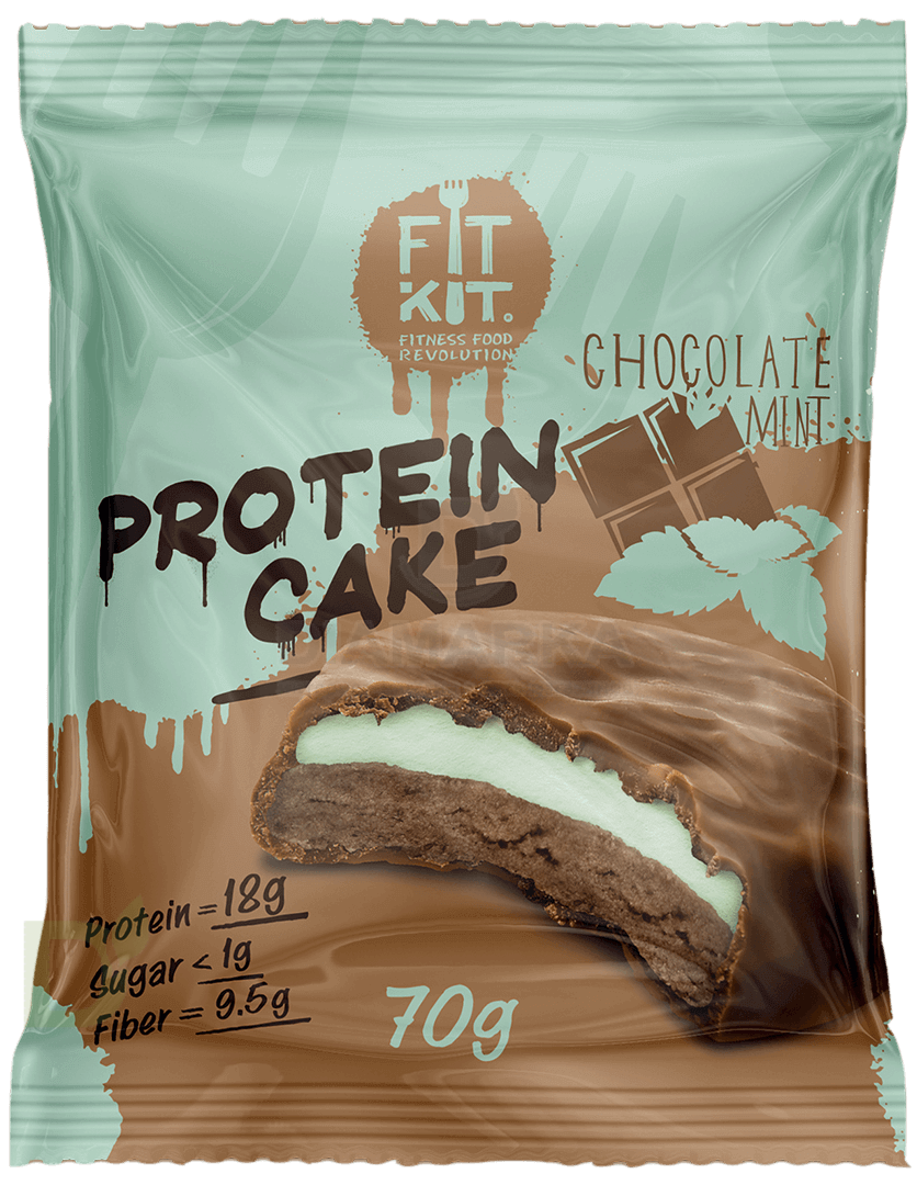 Печенье FITKIT протеиновое с суфле Шоколад-мята 70гр