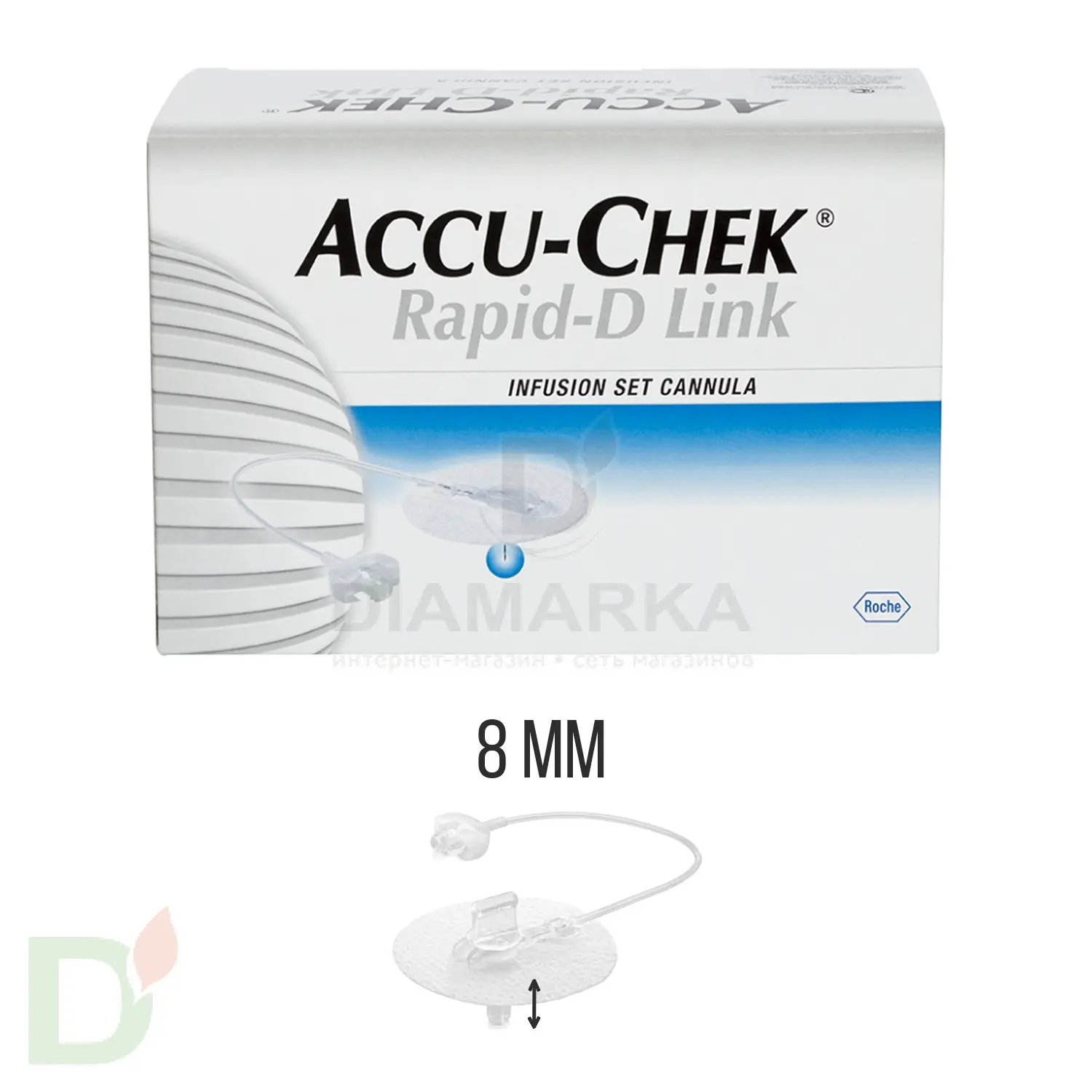 Акку-Чек Репид-Д Линк, игла 8 мм, 1 шт. в Нижнем Новгороде