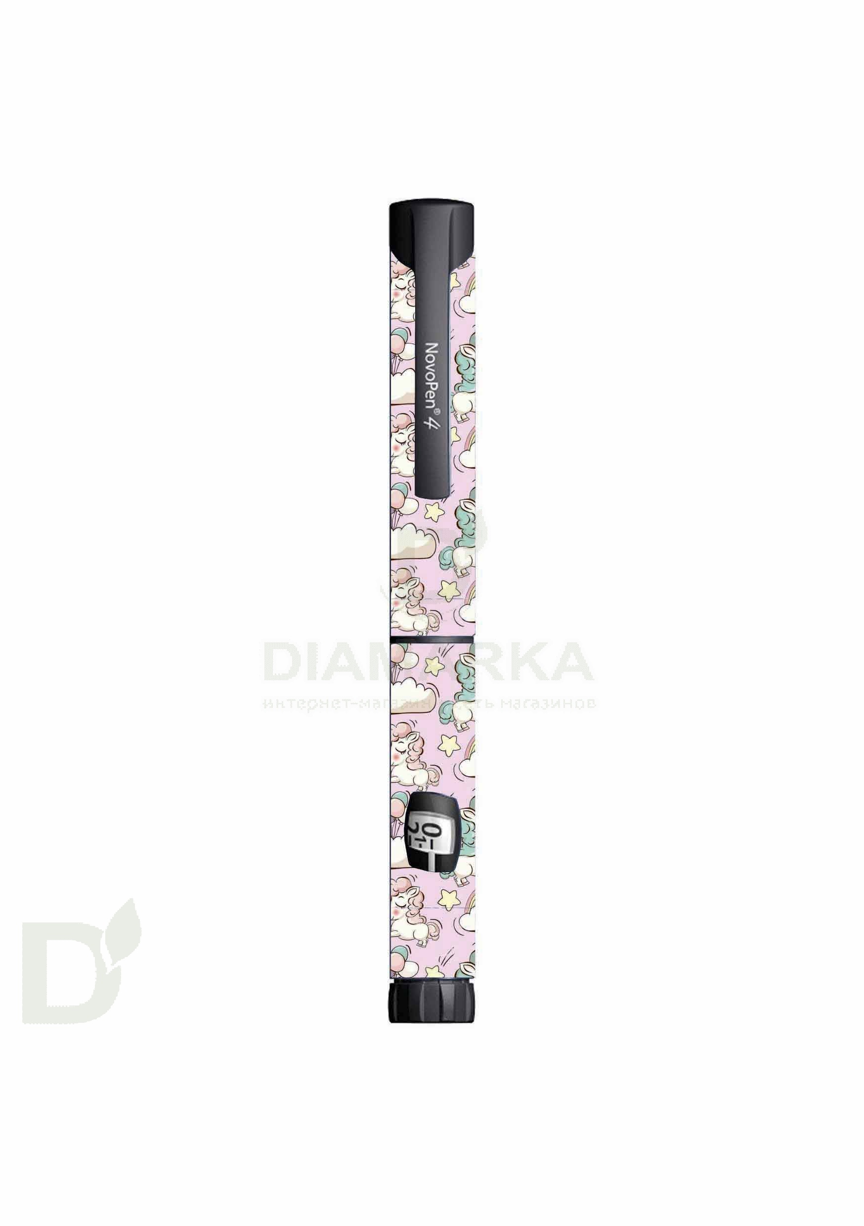 Наклейка на шприц-ручку НовопенЭХО и Новопен4