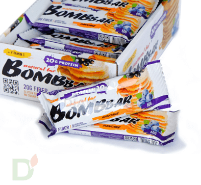 Батончик BOMBBAR Смородиново-черничный панкейк (3 угл в 60г) в Нижнем Новгороде