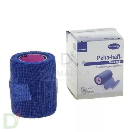 Бинт самофиксирующийся Пеха-хафт (Peha-haft), 6см х 4 м, Синий в Нижнем Новгороде