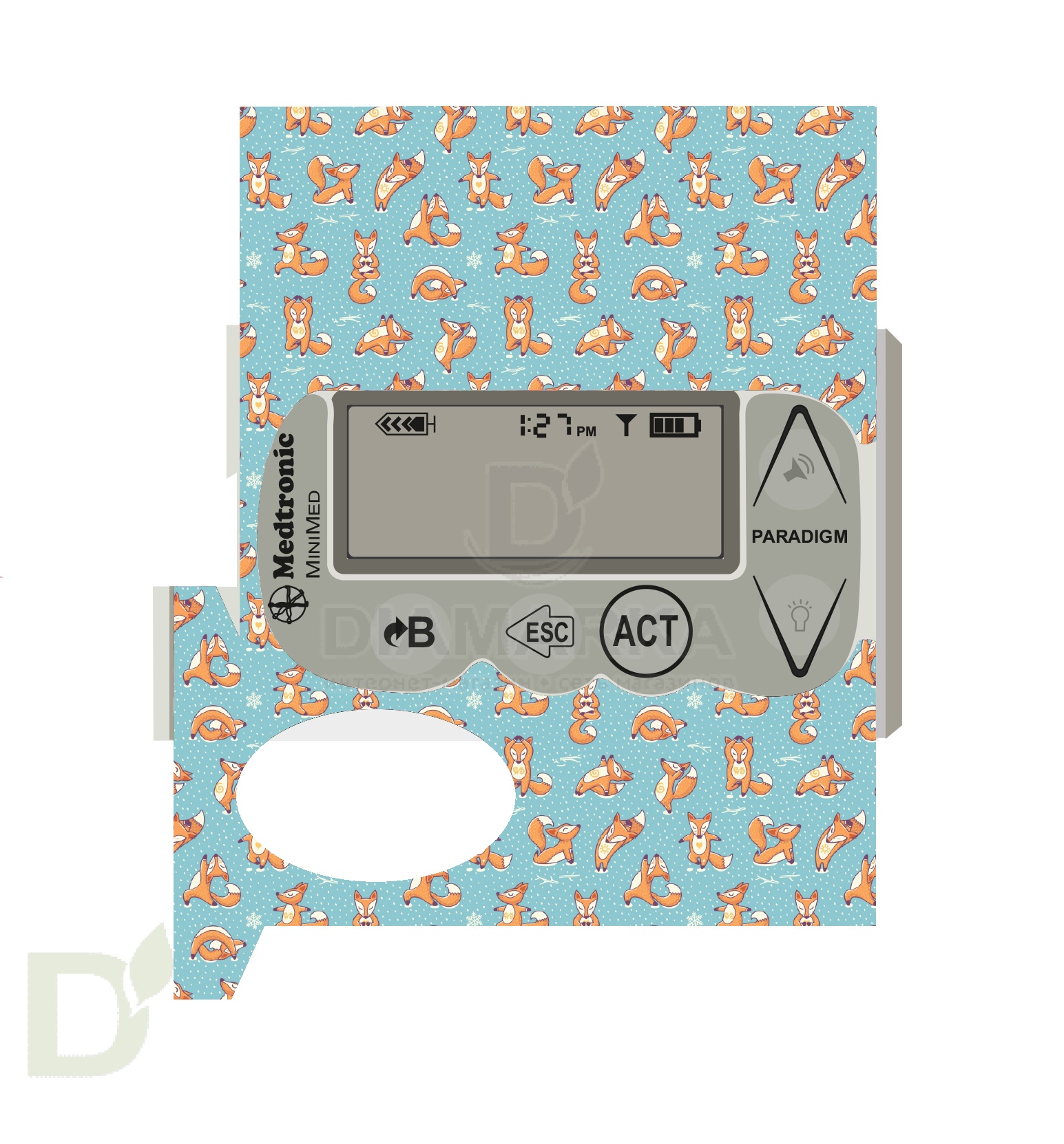 Наклейка на помпу Medtronic моделей 715, 722, 754