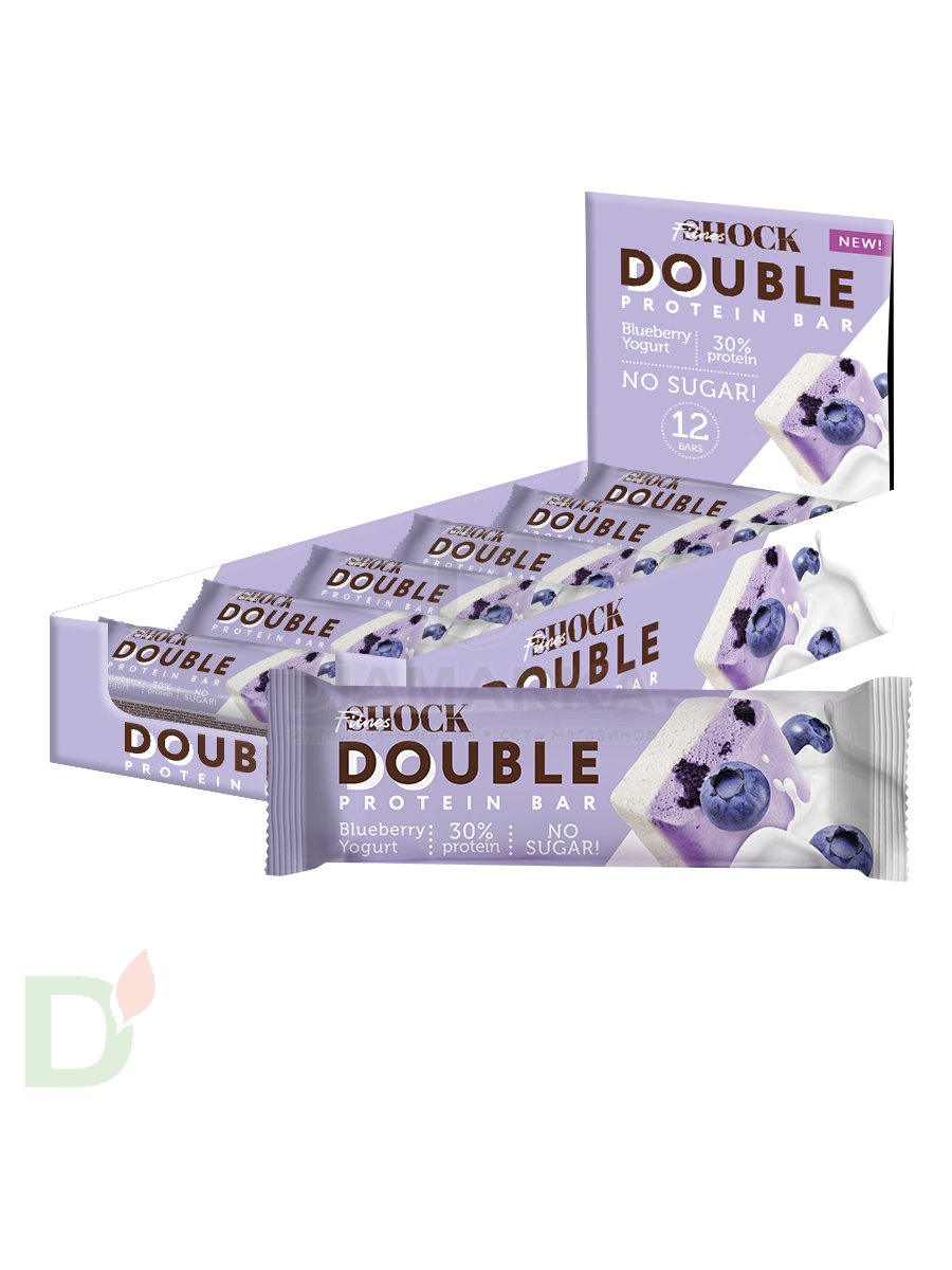 Батончик протеиновый FitnesShock Черничный йогурт 40гр. в Нижнем Новгороде