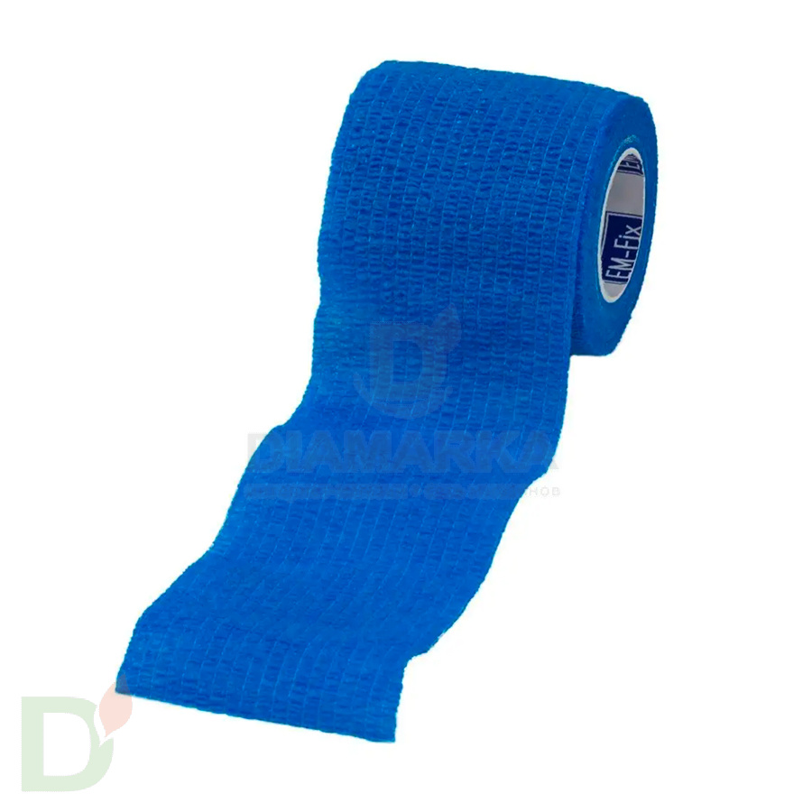 Бинт эластичный когезивный EM-fix krep Синий, 5 см х 4,5 м в Нижнем Новгороде