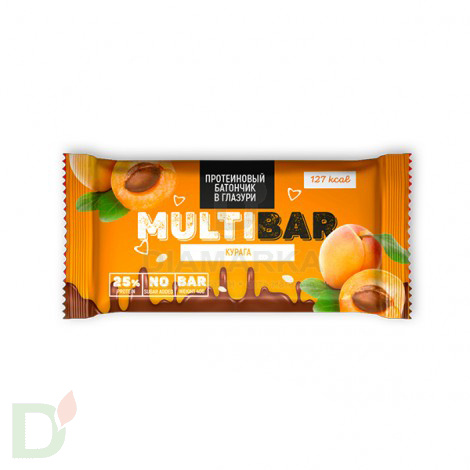 Батончик протеиновый Мультибар в глазури с курагой 40гр в Нижнем Новгороде