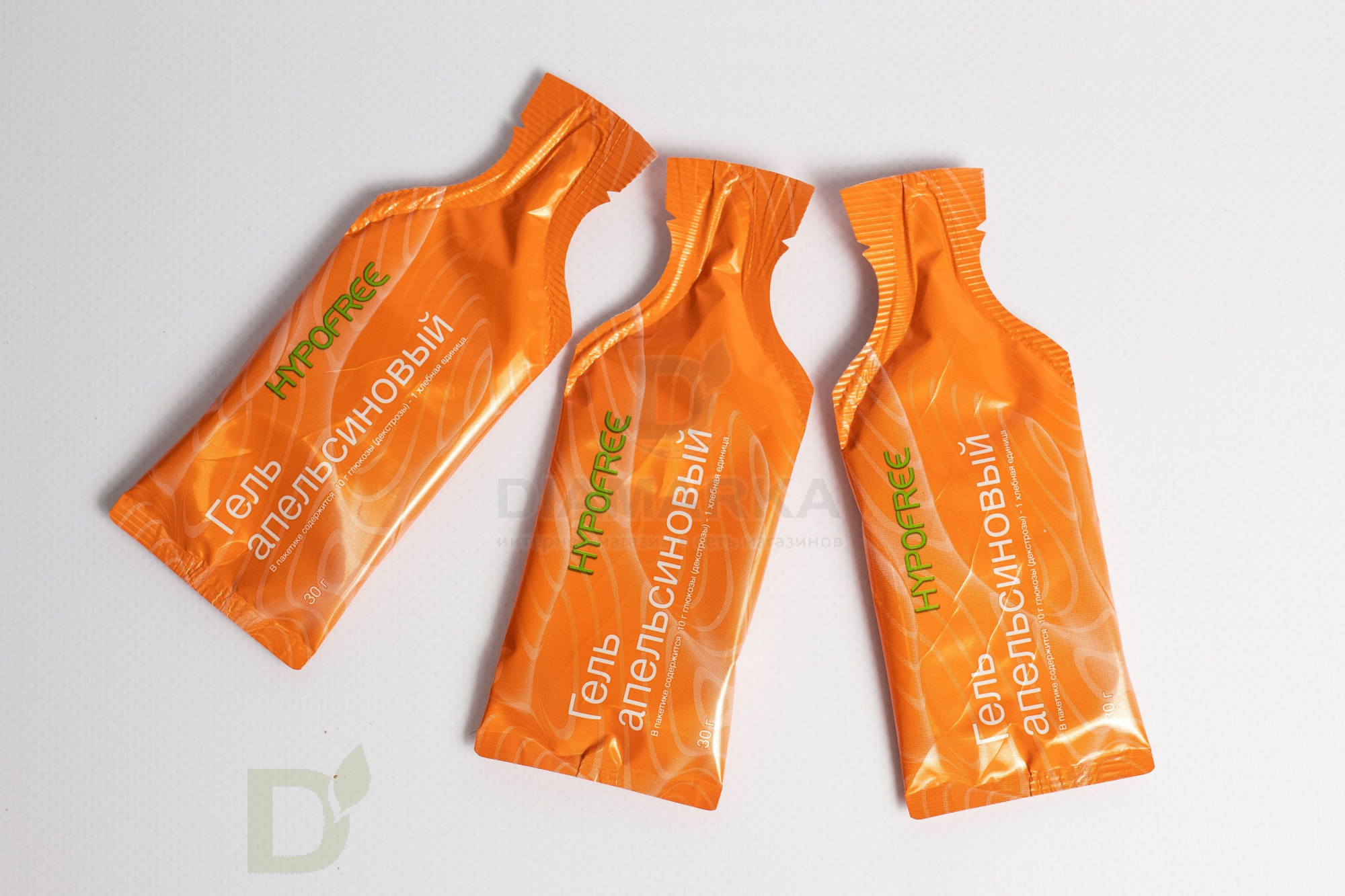 Гель HYPOFREE 1ХЕ Апельсин, мягкая упаковка, 10 саше по 30мл в Нижнем Новгороде