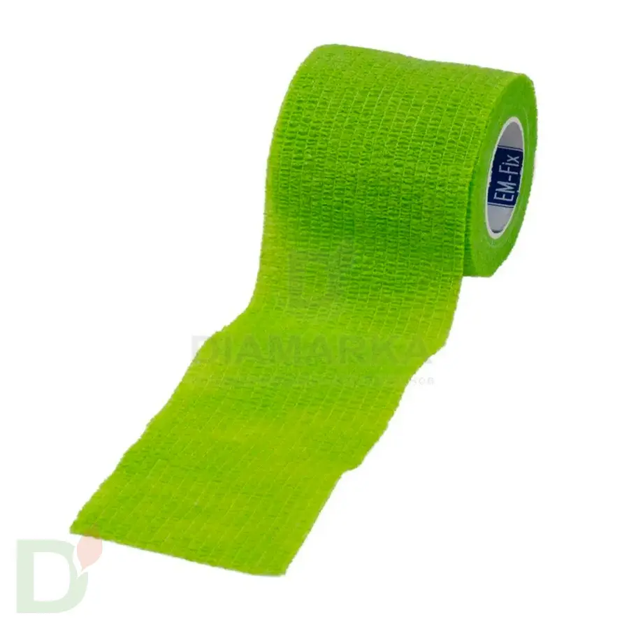 Бинт эластичный когезивный EM-fix krep Лайм, 5 см х 4,5 м в Нижнем Новгороде