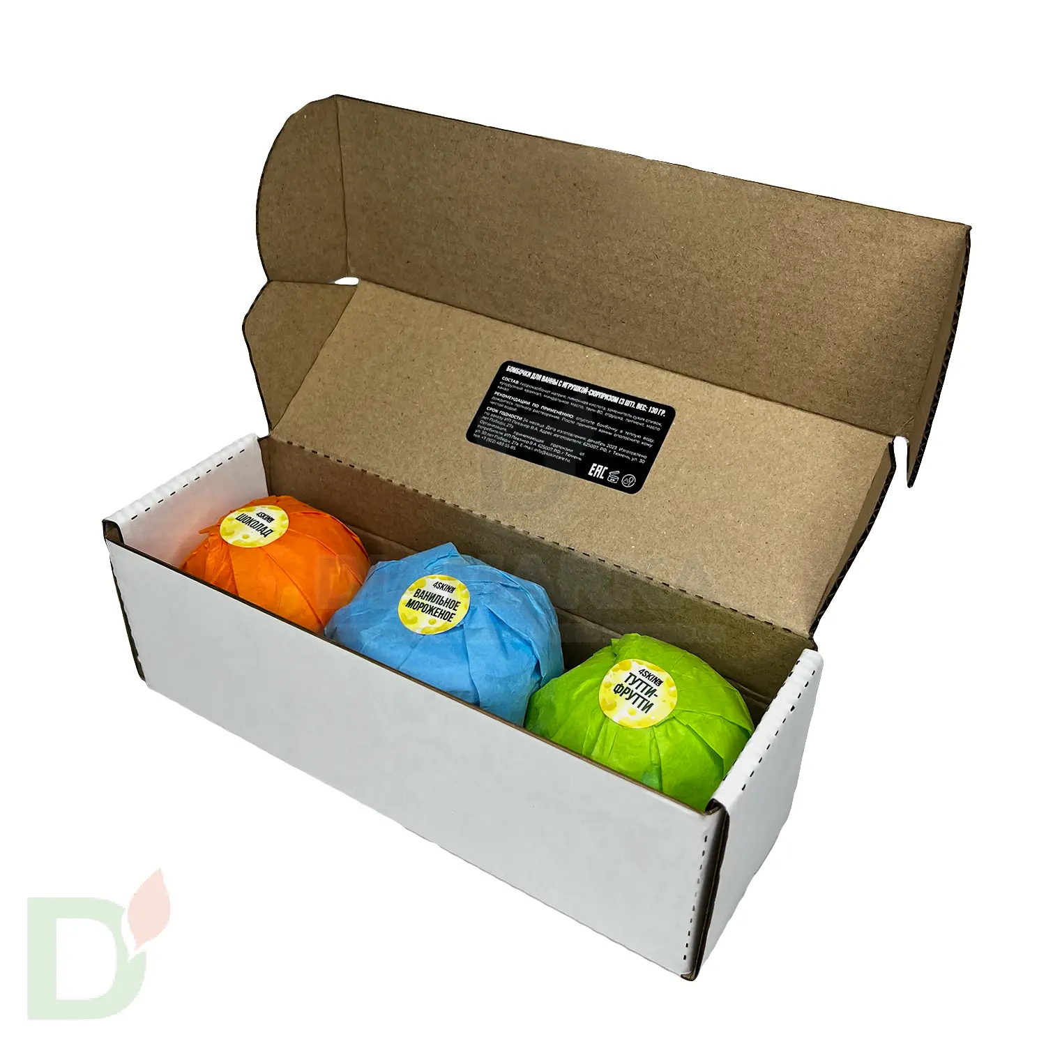 Бокс - Бомбочки для ванны детские (з шт в комплекте) в Нижнем Новгороде