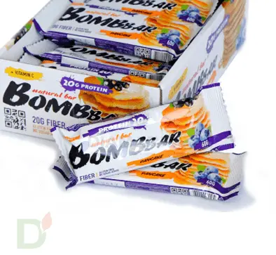 Батончик BOMBBAR Смородиново-черничный панкейк (3 угл в 60г) в Нижнем Новгороде