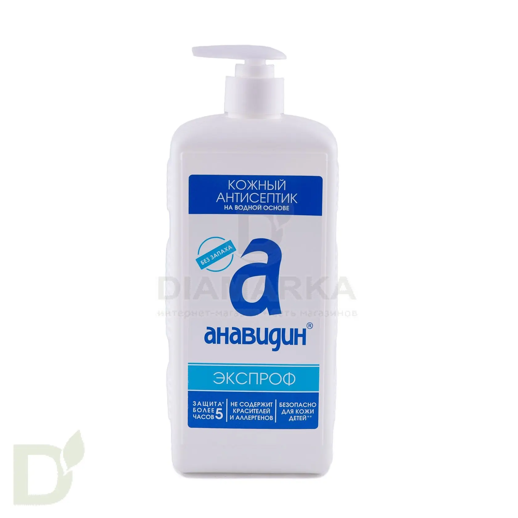 Кожный Антисептик Анавидин-Экспроф 1л. с помповым-дозатором