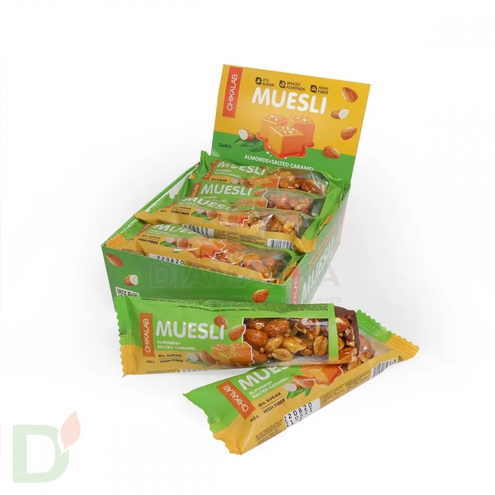 Батончик мюсли CHIKALAB миндальный с соленой карамелью 40 гр. в Нижнем Новгороде