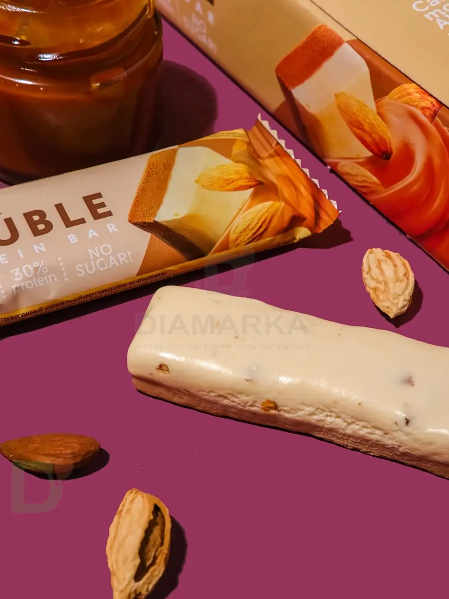 Батончик протеиновый FitnesShock Карамельный мусс с миндалем 40гр. в Нижнем Новгороде