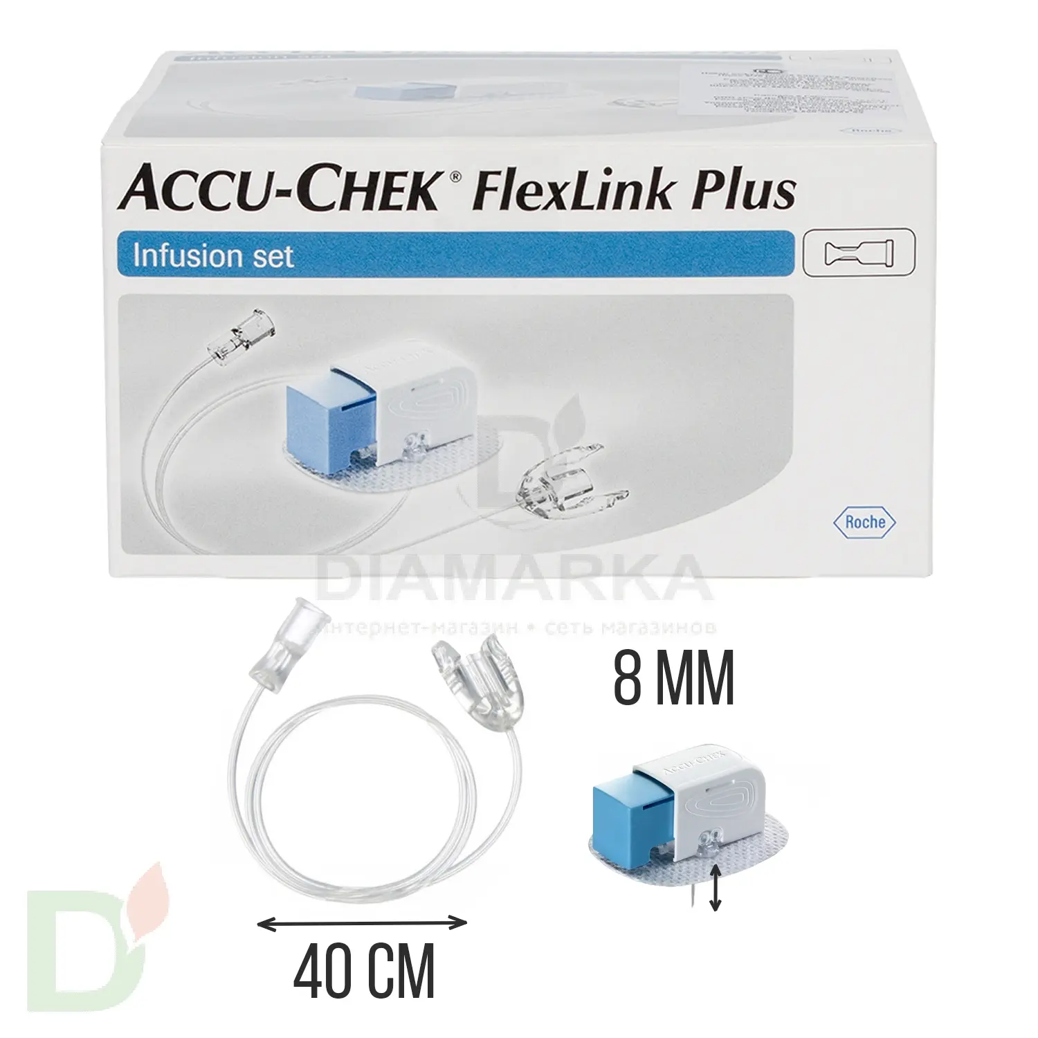 Акку-Чек ФлексЛинк Плюс 8/40, инфузионный набор, 1 шт. в Нижнем Новгороде