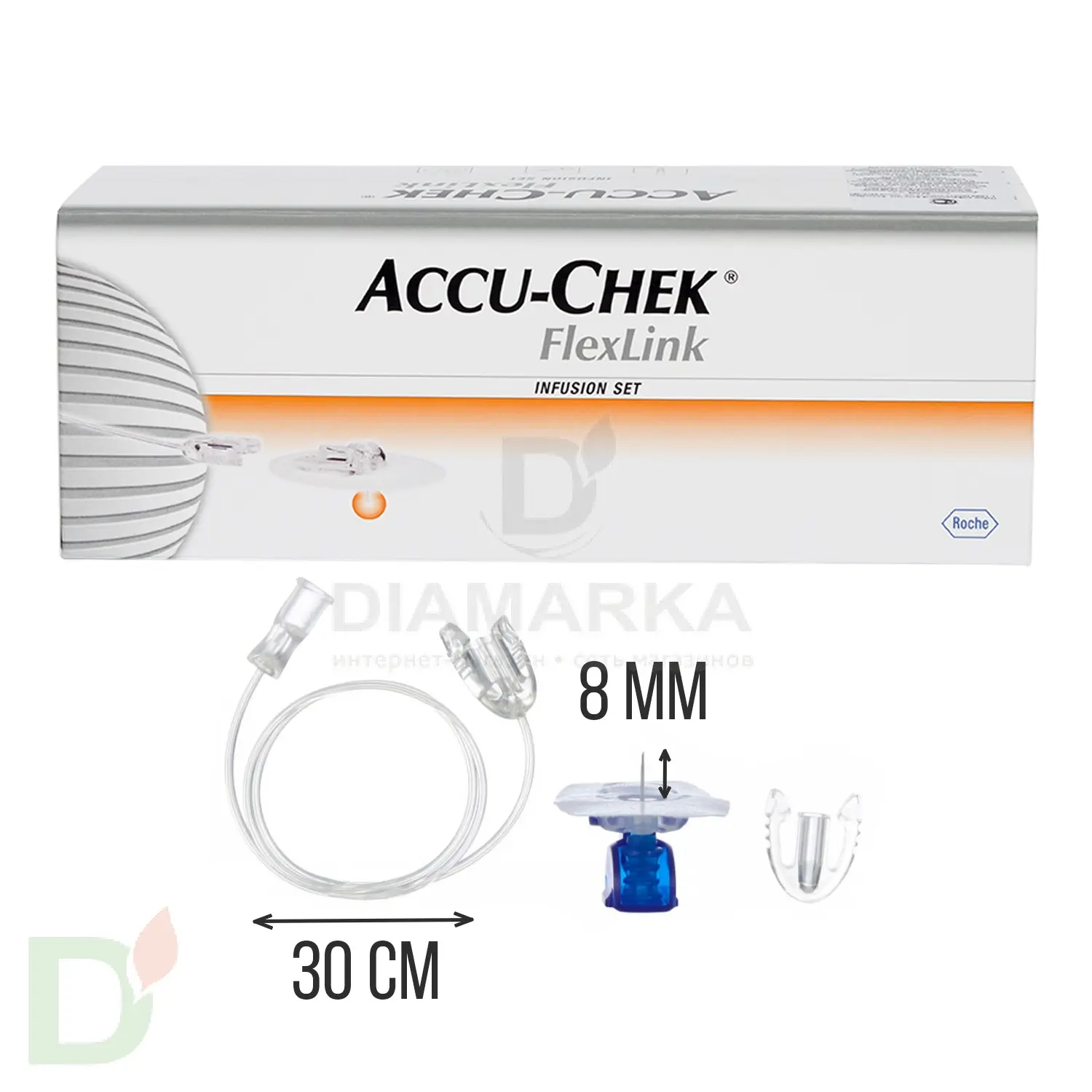 Акку-Чек Флекс-Линк 8/30, инфузионный набор, 1 шт.