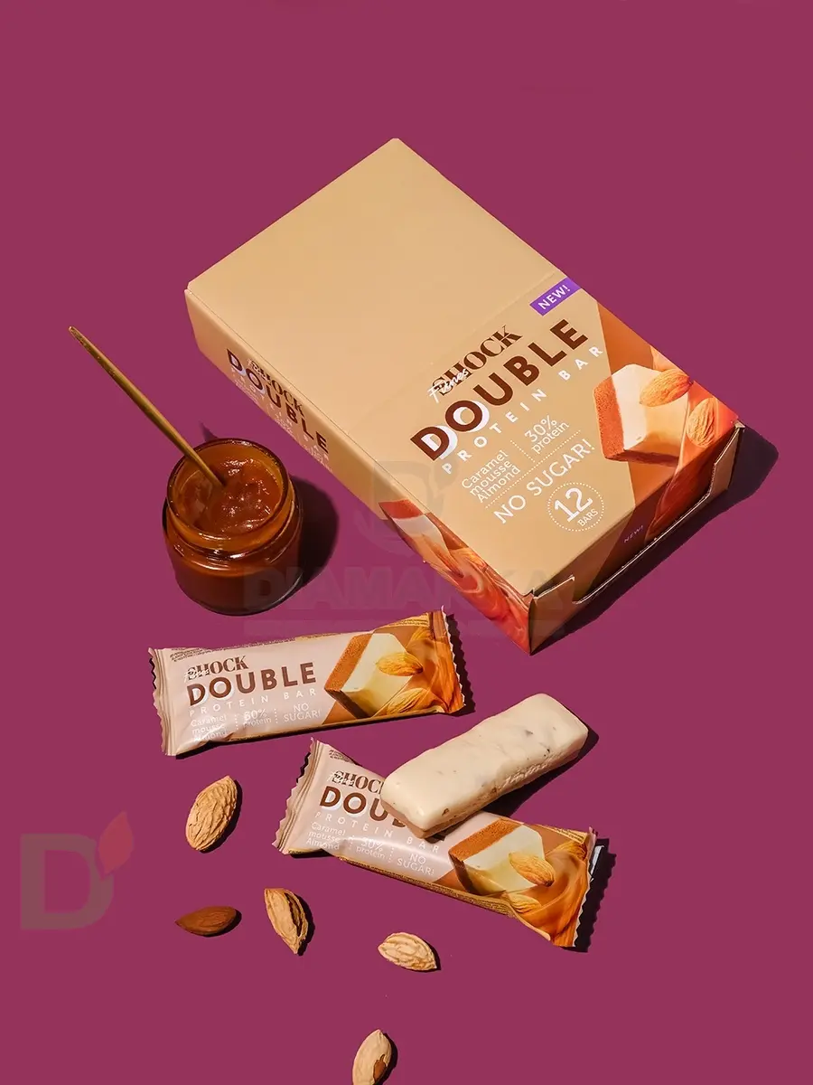 Батончик протеиновый FitnesShock Карамельный мусс с миндалем 40гр. в Нижнем Новгороде