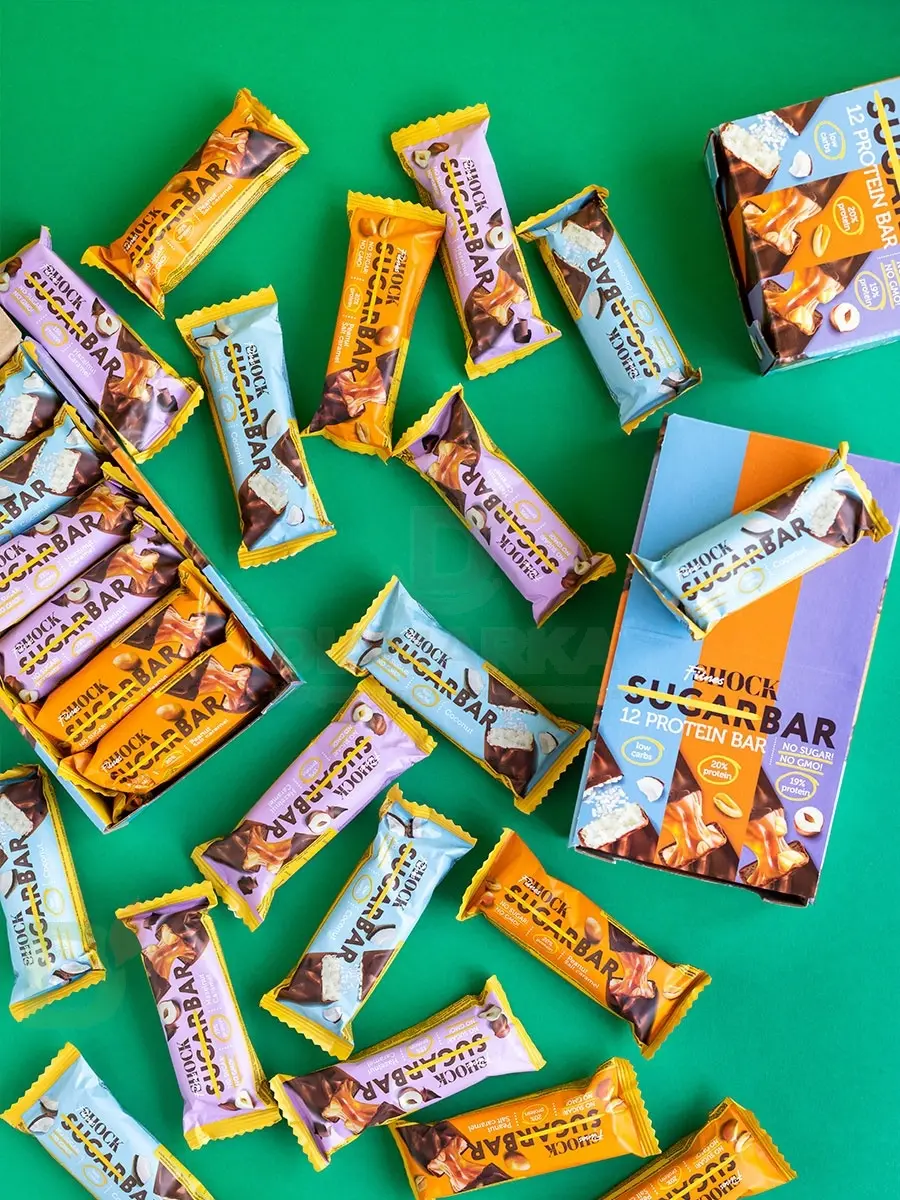 Батончик протеиновый FitnesShock Соленая карамель-Арахис 50гр. в Нижнем Новгороде