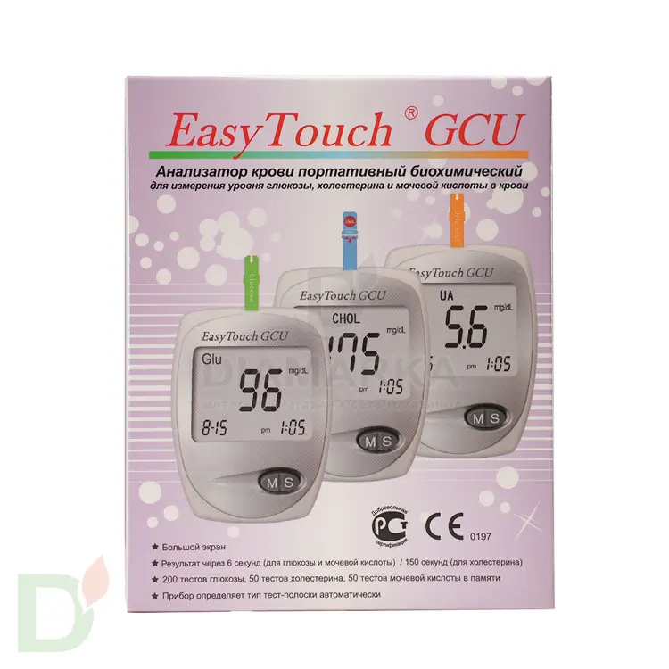 Биохимический анализатор ИзиТач (EasyTouch GCU) (глюкоза, холестерин и мочевая кислота в крови) в Нижнем Новгороде